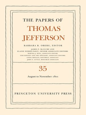 cover image of The Papers of Thomas Jefferson, Volume 35